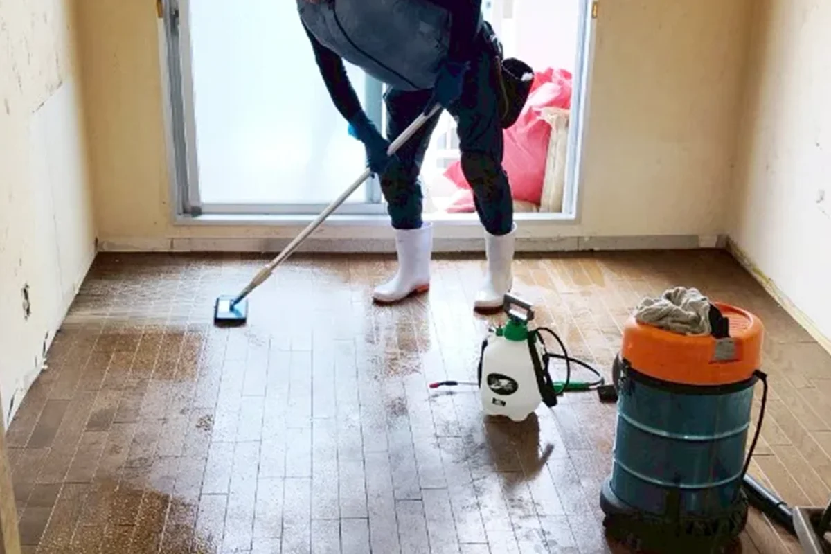作業後のお部屋の清掃